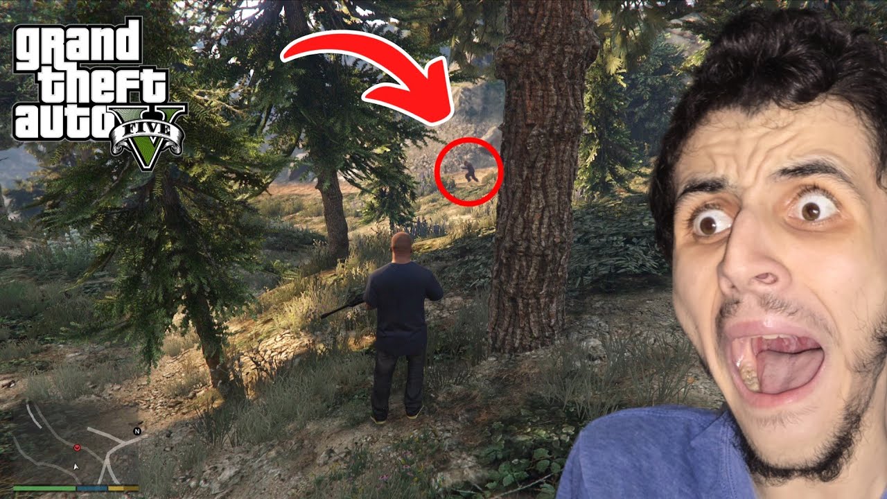 اكتشفت مكان ظهور المخلوق الأسطوري البيج فوت في لعبة GTA 5 | سر مخفي 😱