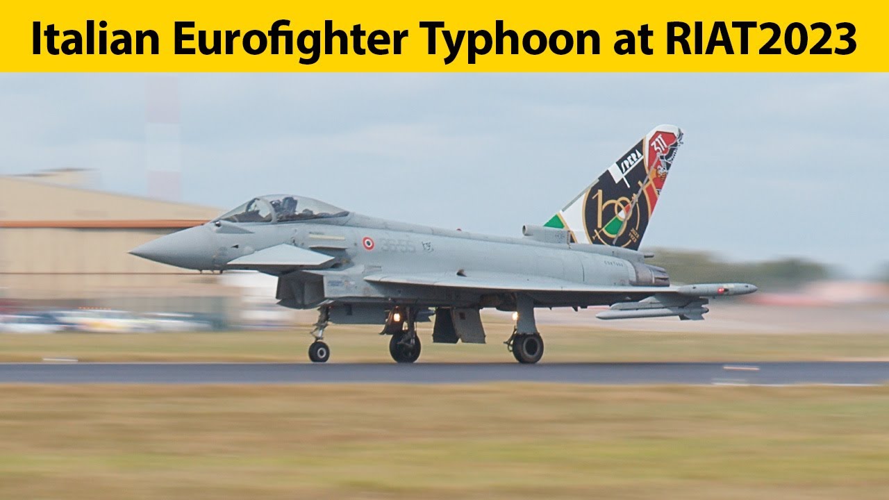 Italian Eurofighter Typhoon at RIAT 2023 in 4K