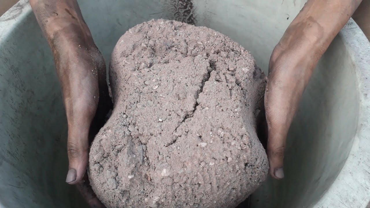 New video 🥁❣️💯Bajri sand mud shapes dry+wet huge ASMR crumbling video 💤💦😴