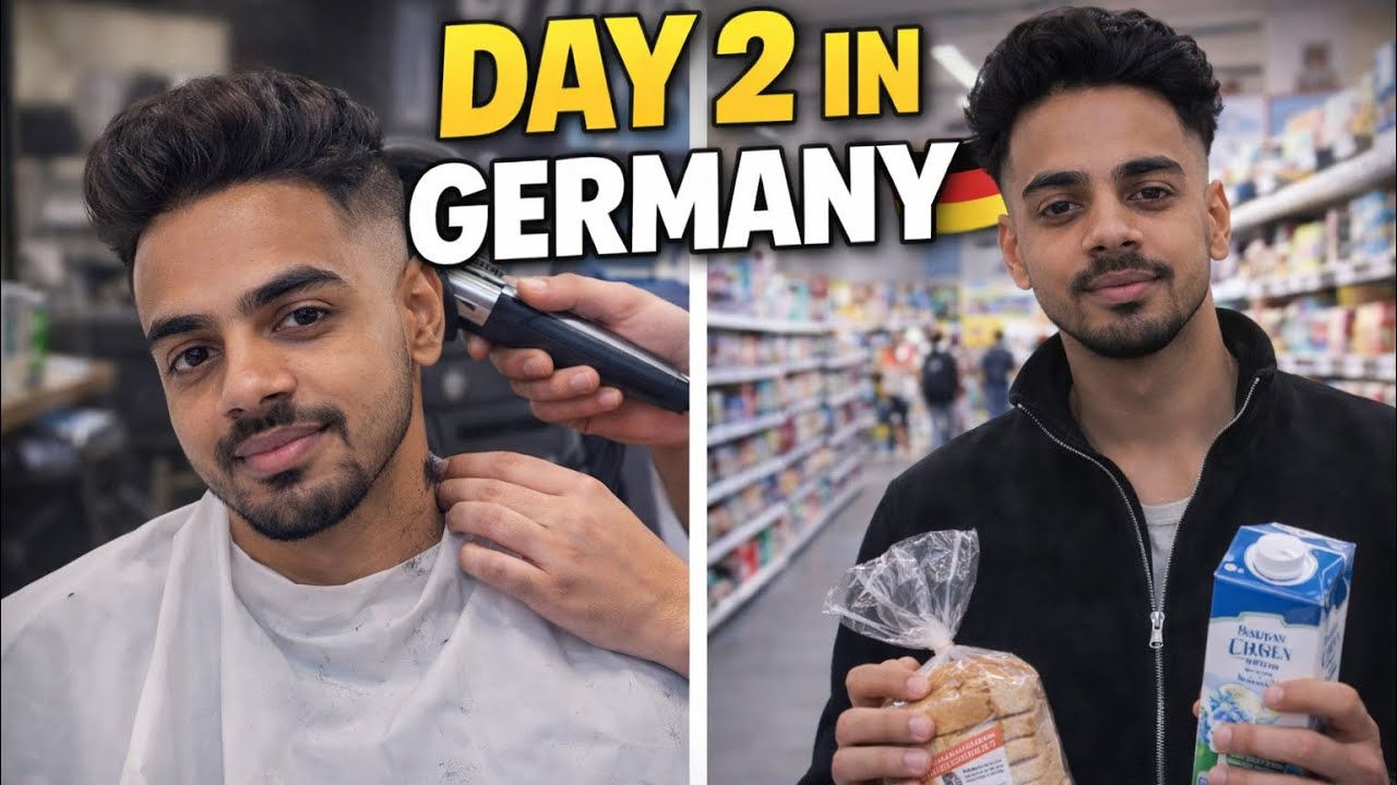 Day 2 in Germany 🇩🇪 | Germany Mein Haircut & Supermarket 🛒