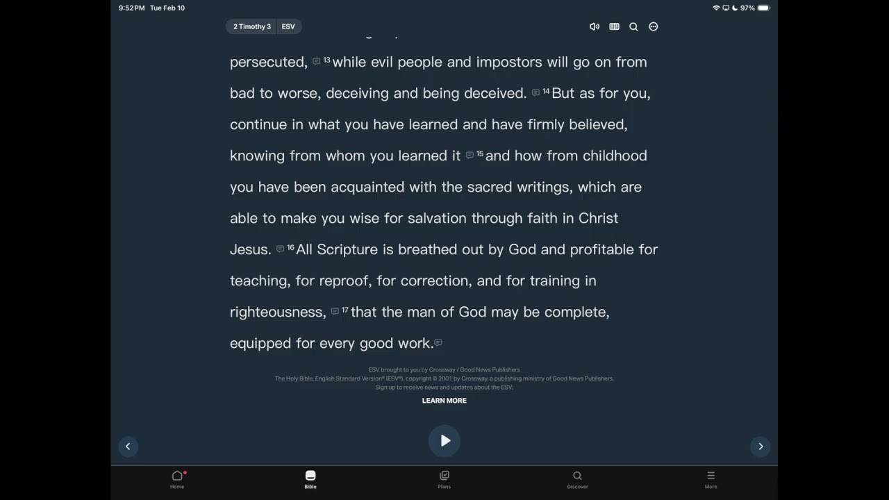 2 Timothy 3 | New Testament Read Through