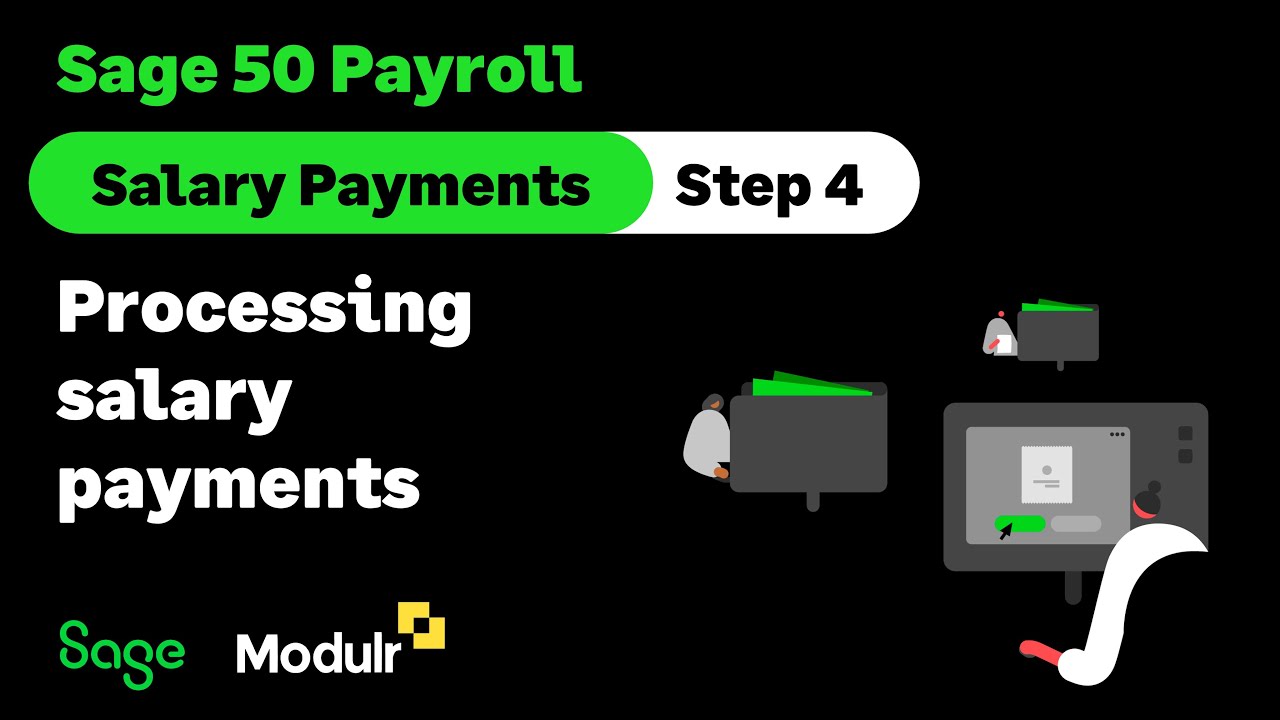 Sage 50 Payroll (UK): Salary payments - Processing salary payments