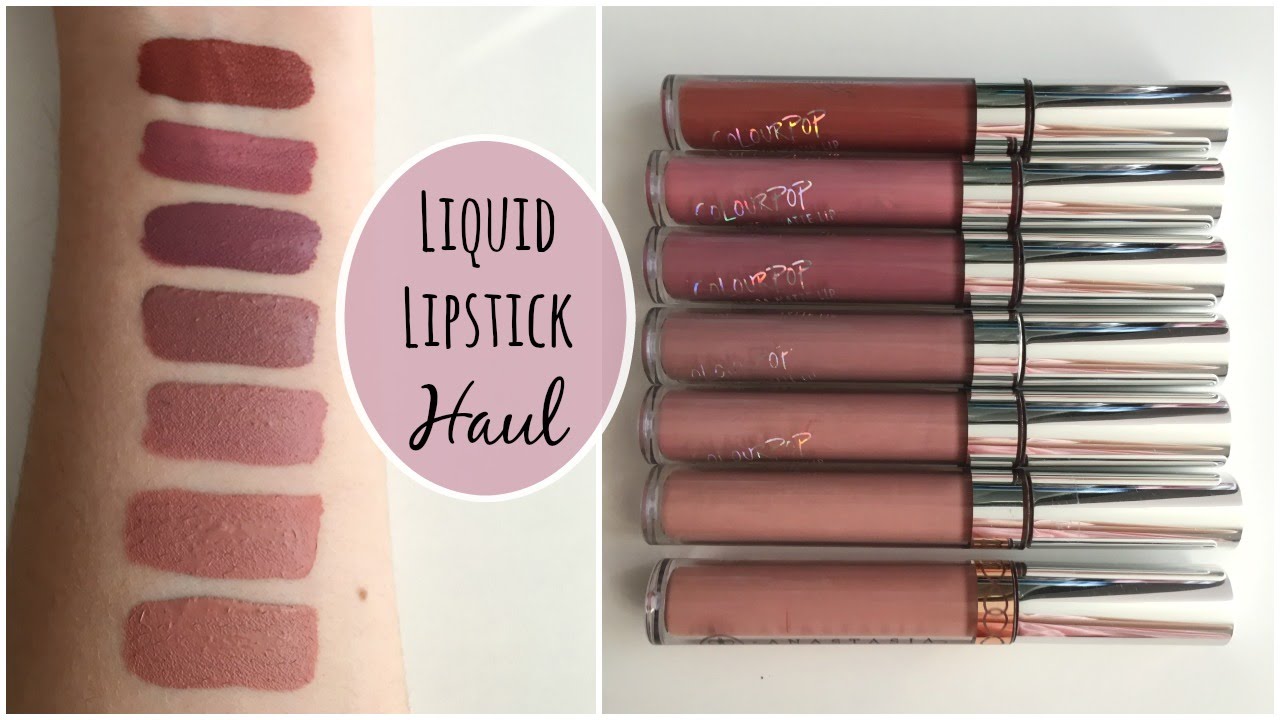 Liquid Lipstick Haul & Swatches ♡ Colourpop, ABH & Urban Decay