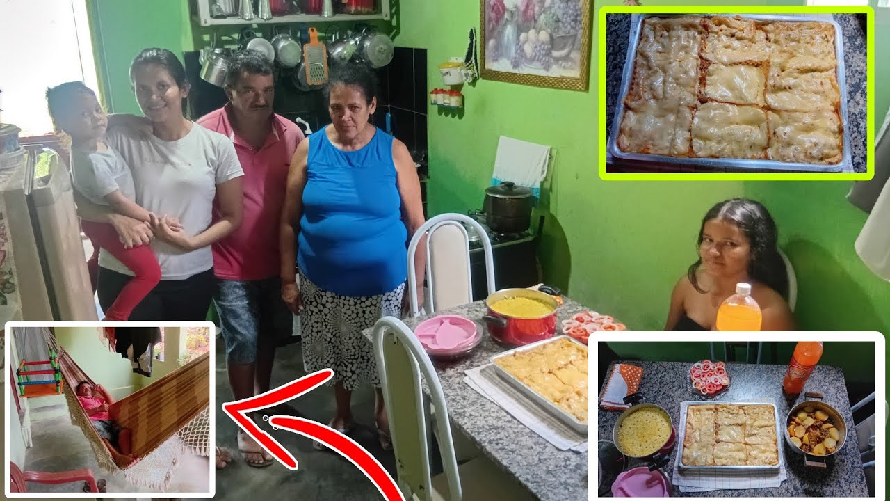 ALMOÇO ESPECIAL DE DOMINGO COM LASANHA / O MATUTO ESTÁ COM A COLUNA TRAVADA