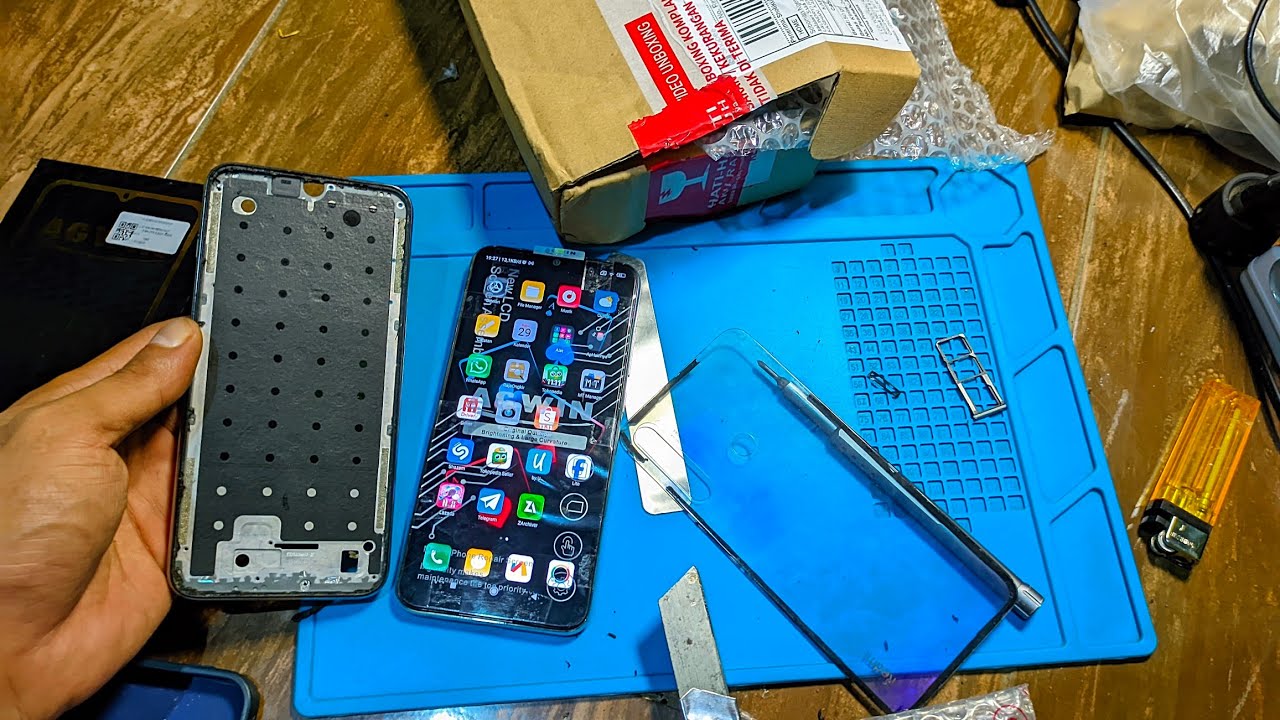 Restorasi‼️ GANTI Frame Tulangan redmi note 8 LCD AGWIN