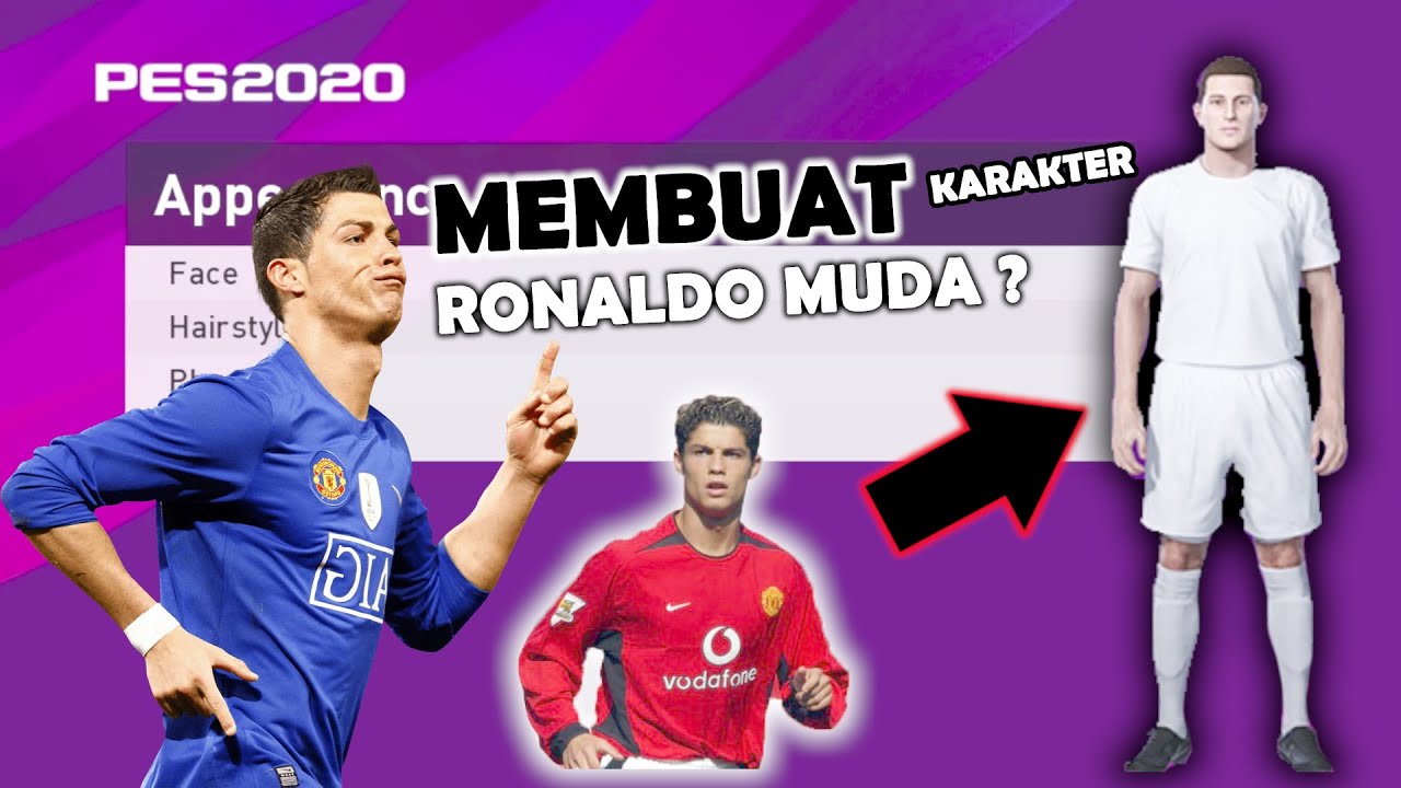 Bikin karakter seperti Cristiano  Ronaldo muda  | mirip Cr7 ...