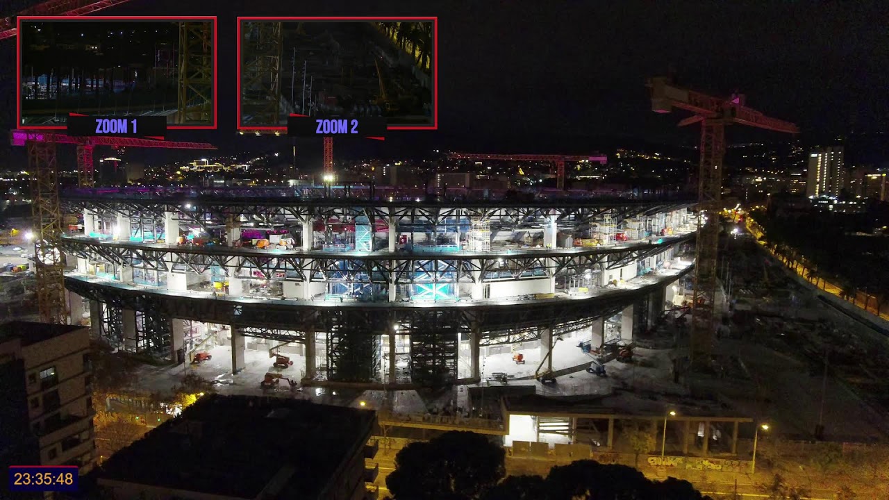 Emissi&oacute; en directe 4K! 22/12/25 de Las Obras del Camp Nou!