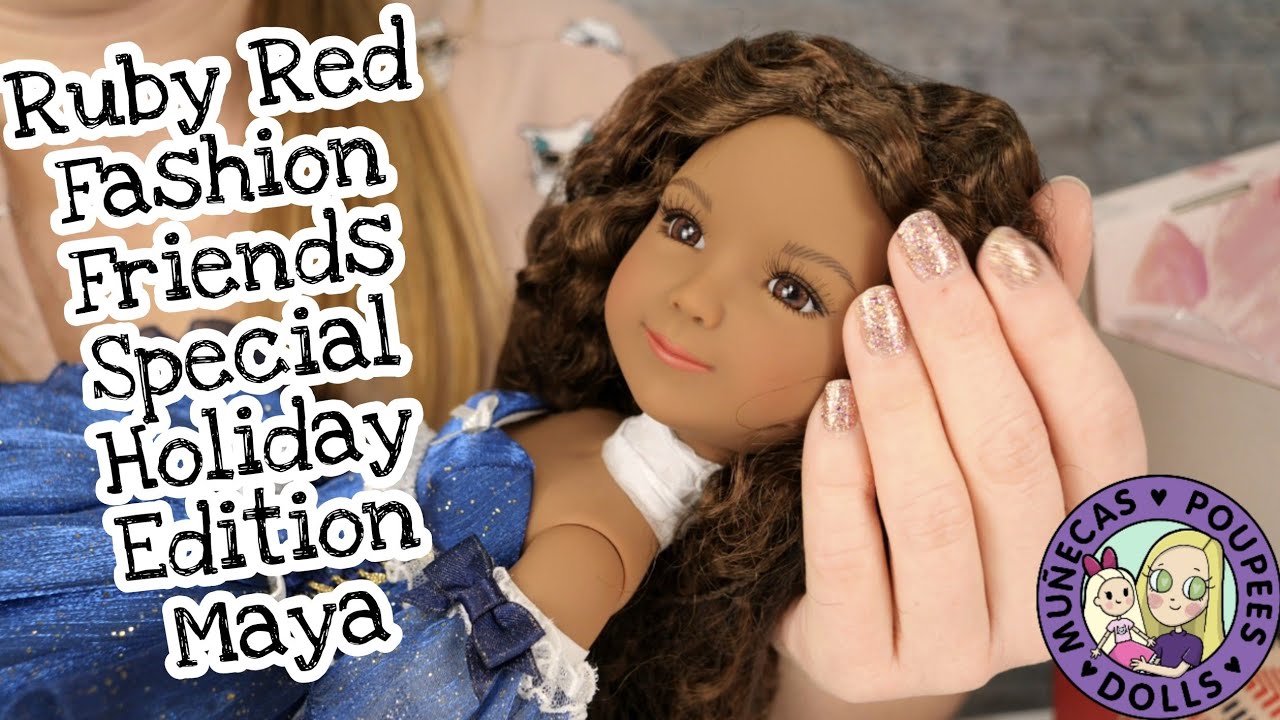 Unboxing Ruby Red Fashion Friends Holiday Special Edition Maya Doll