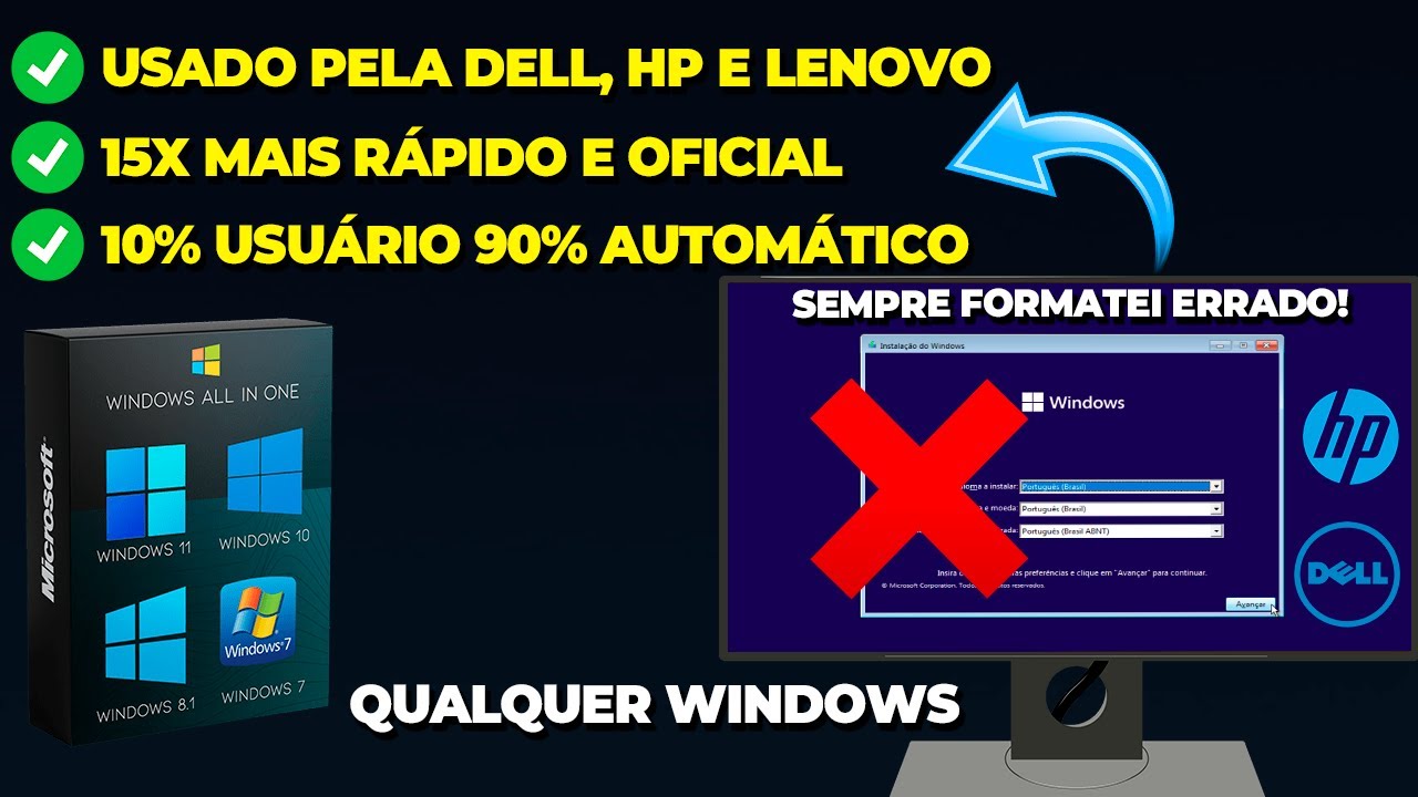 EU ACHAVA QUE ESTAVA FORMATANDO O PC DE FORMA CORRETA até CONHECER ESSE MÉTODO USADO PELA DELL!