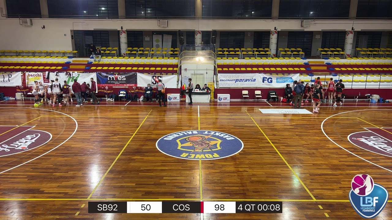 DIRETTA - Salerno Basket '92-Limonta Costa Masnaga (18^ giornata Serie A2 femminile)
SB92 VS COS