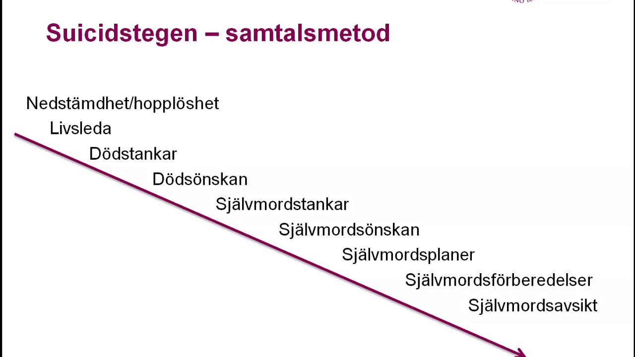 Riskbedömning del 1/2 suicid