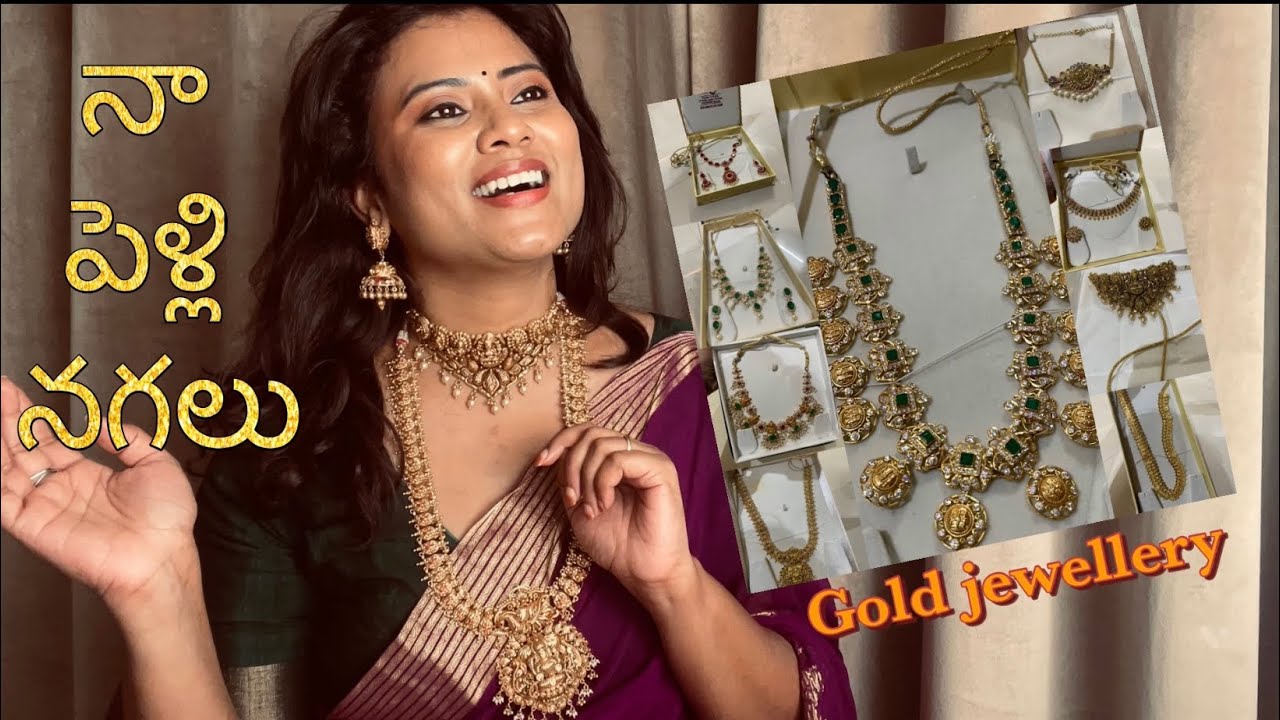 My Gold wedding jewellery collection || Gold jewellery || sunayna pendem||