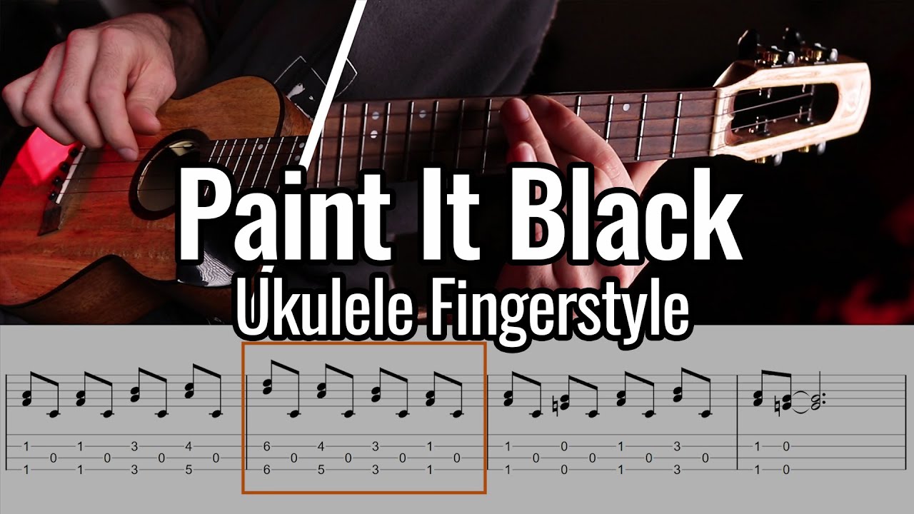 Paint It Black (Ukulele Fingerstyle) from Wednesday to Rolling Stones :)