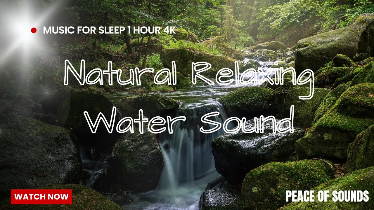 Soothing Relaxation Music + Water Sounds for SleepMeditation Music Relax Mind  Body,Study Music