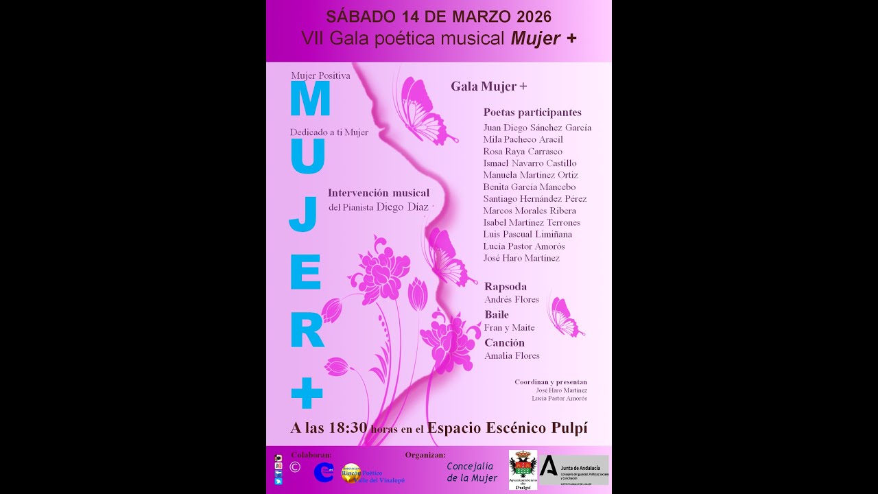 VII GALA POÉTICA MUSICAL MUJER+