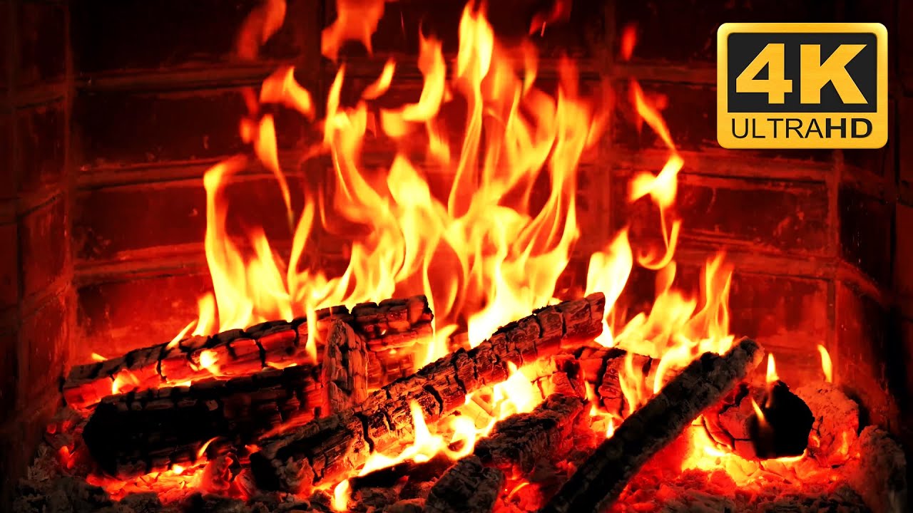 🔥 Cozy Fireplace 4K Ultra HD &bull; Authentic Crackling Fire Ambience
