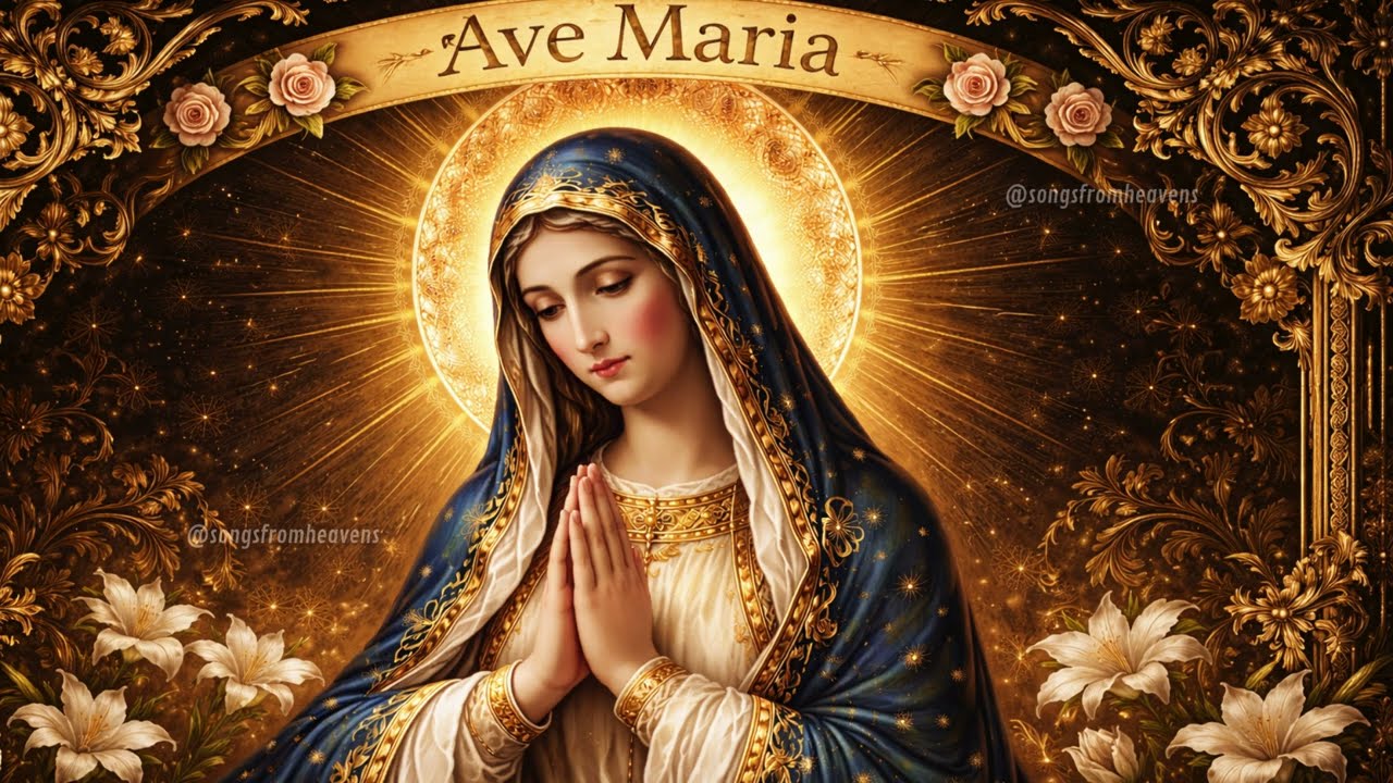 Ave Maria – Sorrowful Catholic Church Hymn | Peaceful Night Prayer with Mother Mary