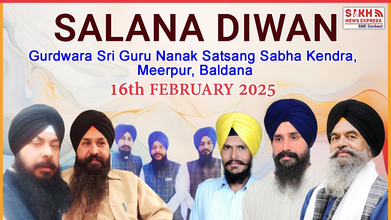 #live : Salana Diwan from Gurdwara Sri Guru Nanak Satsang Sabha Kendra, Meerpur, Baldana Amroha U.P