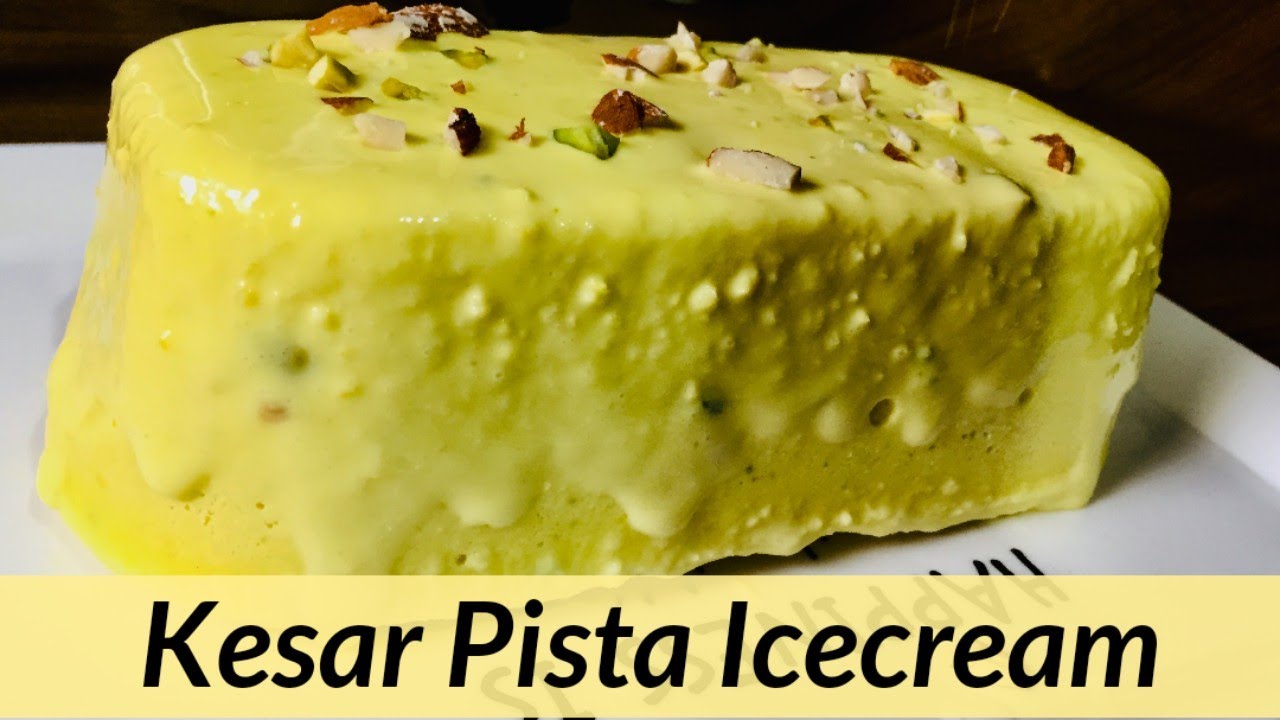 सिर्फ दूध से बनाए केसर पिस्ता आइसक्रीम | Kesar Pista Icecream Recipe | Natural Kesar Pista Icecream