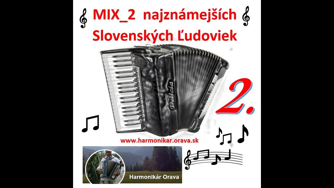 MIX_2 Najznámejších Slovenských Ľudoviek od Harmonikár.Orava.sk