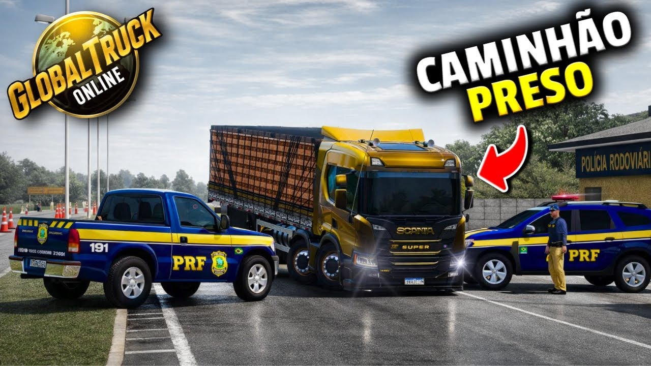 VLOG! PRF prendeu meu caminhão no Global Truck Online