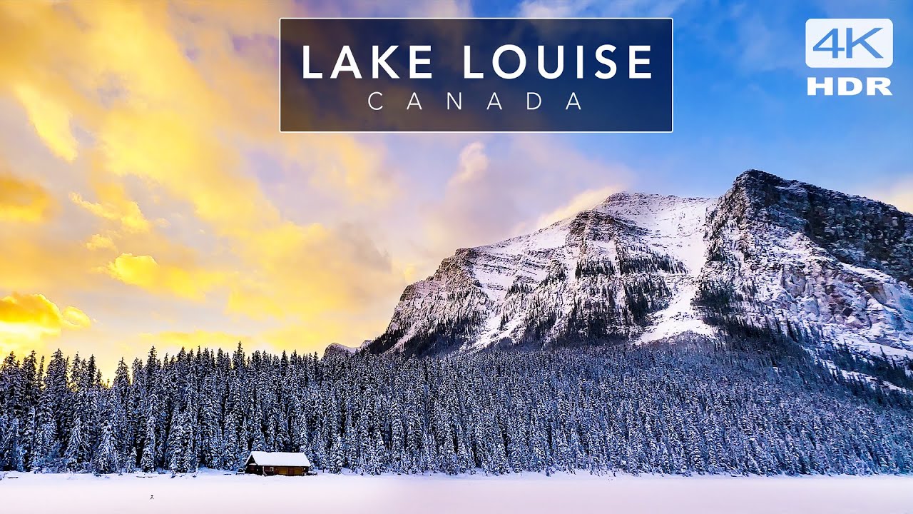 Lake Louise Sunrise Hike - 4K HDR shot on iPhone -  Cinematic Relaxation film with calming music
