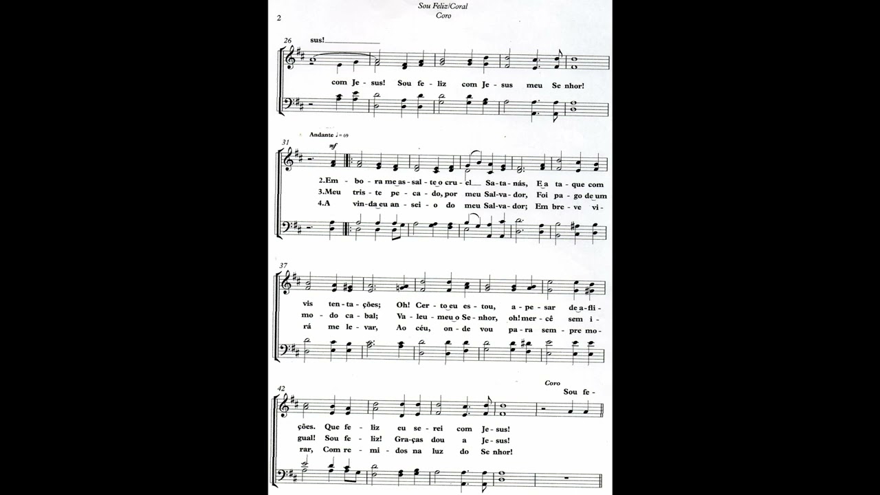 Sou Feliz contralto (Coral gospel)