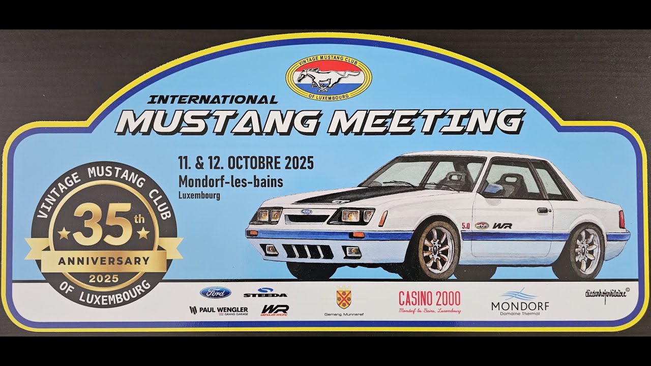 Vintage Mustang Club of Luxembourg, 35th Anniversary
