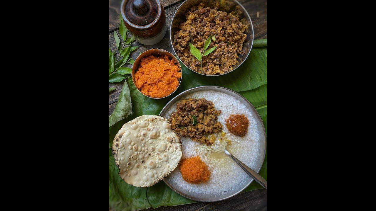TASTY KANJI/RICE PORRIDGE RECIPE with fish fry and curry