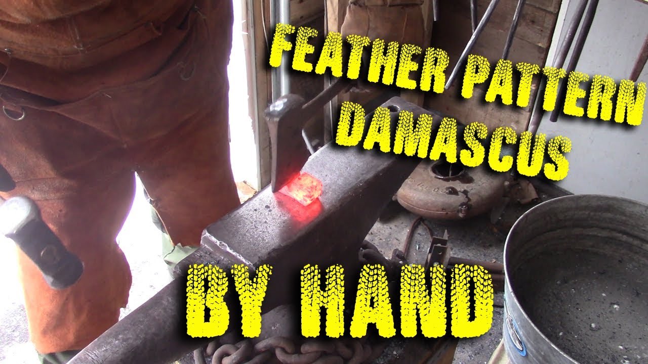 Forging Feather Pattern Damascus by Hand - Part 1