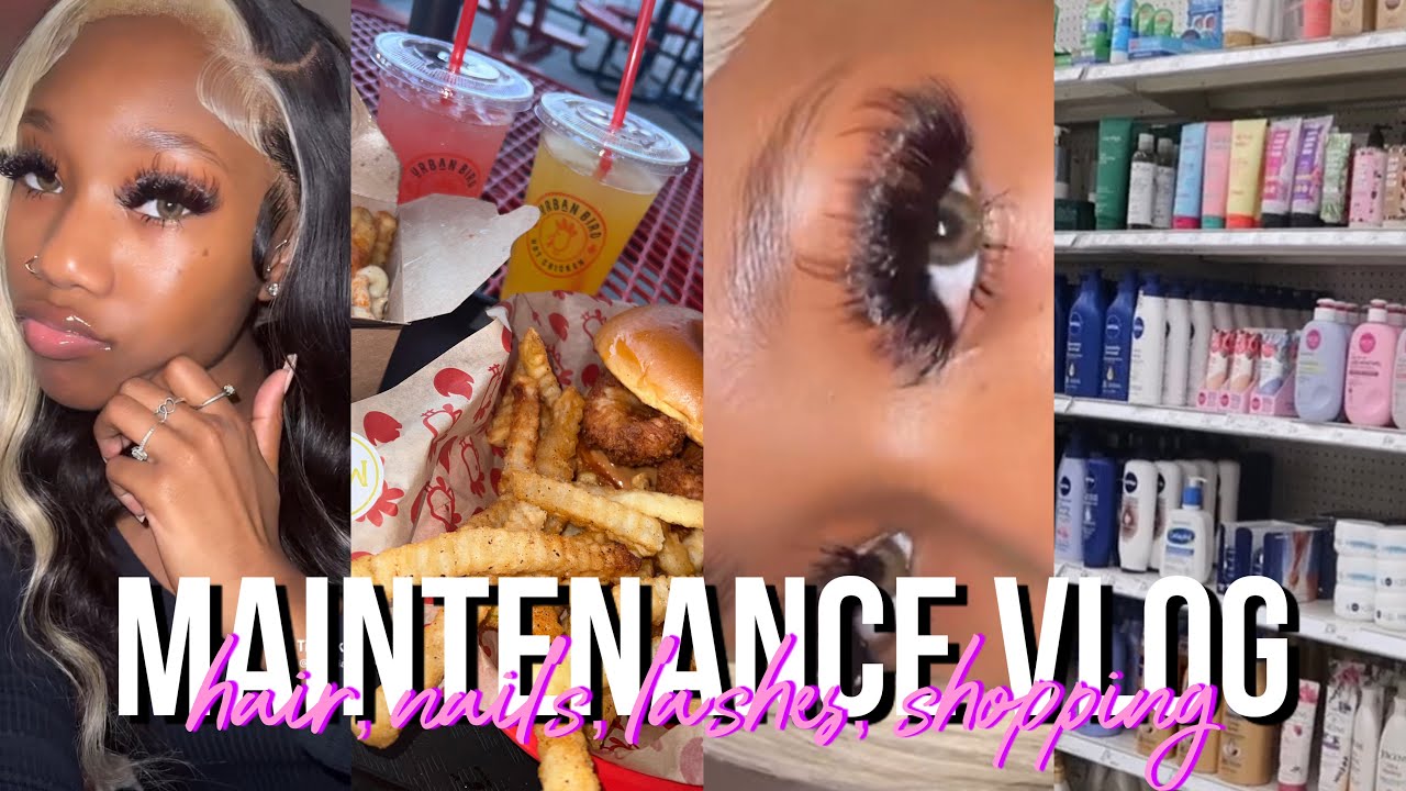 $500 Maintenance Vlog ♡︎ hair, nails, lashes, hygiene shopping &  more!!