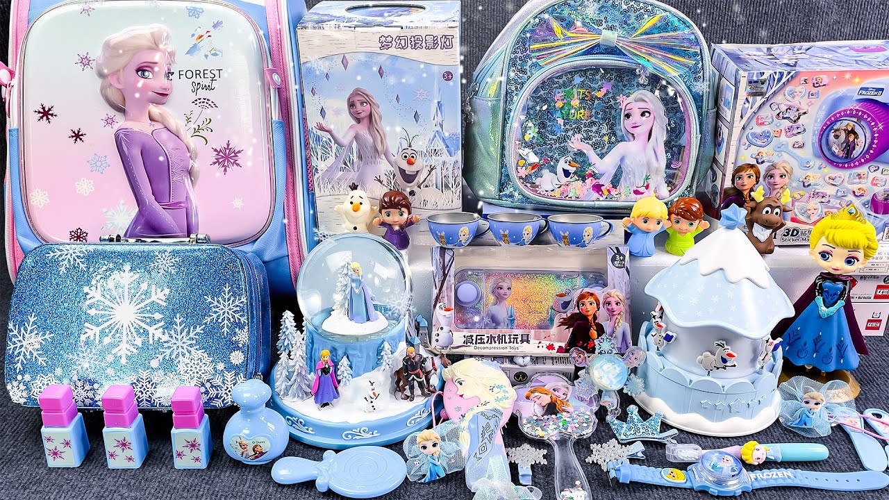 Disney FROZEN Elsa Toys Collection, Pop Adventures | ELSA TOYS ASMR Unboxing, TOY PLAYSET ASMR