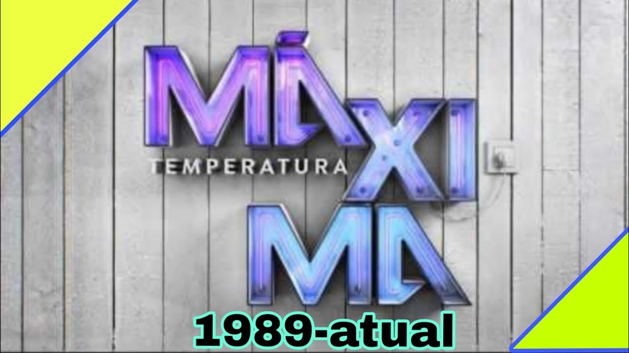 Evolução da vinheta temperatura máxima 