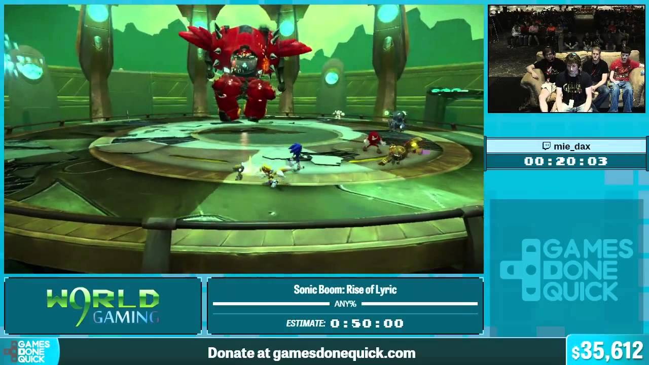 Sonic Boom: Rise of Lyric by mieDax in 36:56 - Summer Games Done Quick 2015 - Part 2