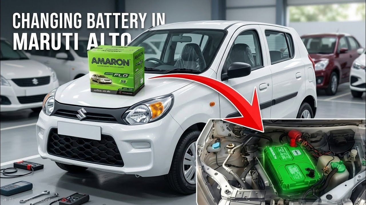 How to change battery in new maruti alto // Amaron battery for alto k10 // Best battery for alto 800