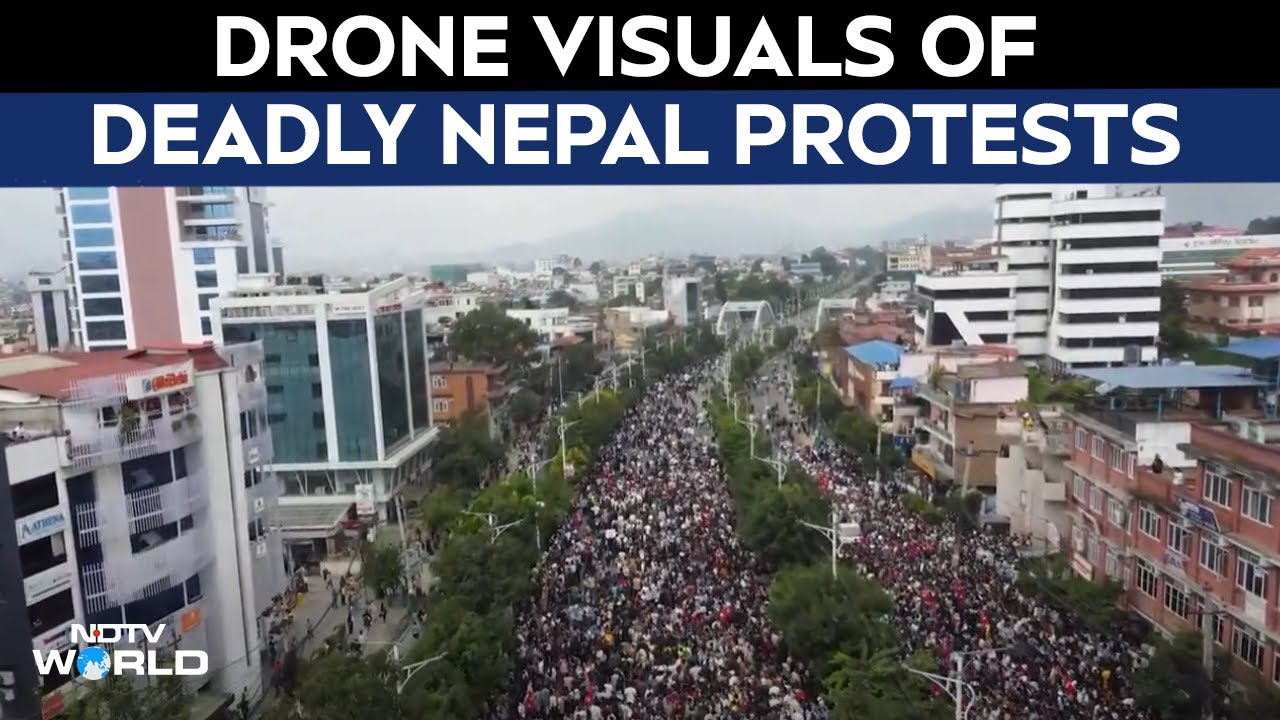 Nepal Violence | Drone Visuals Show Deadly Nepal Protests Killing 19
