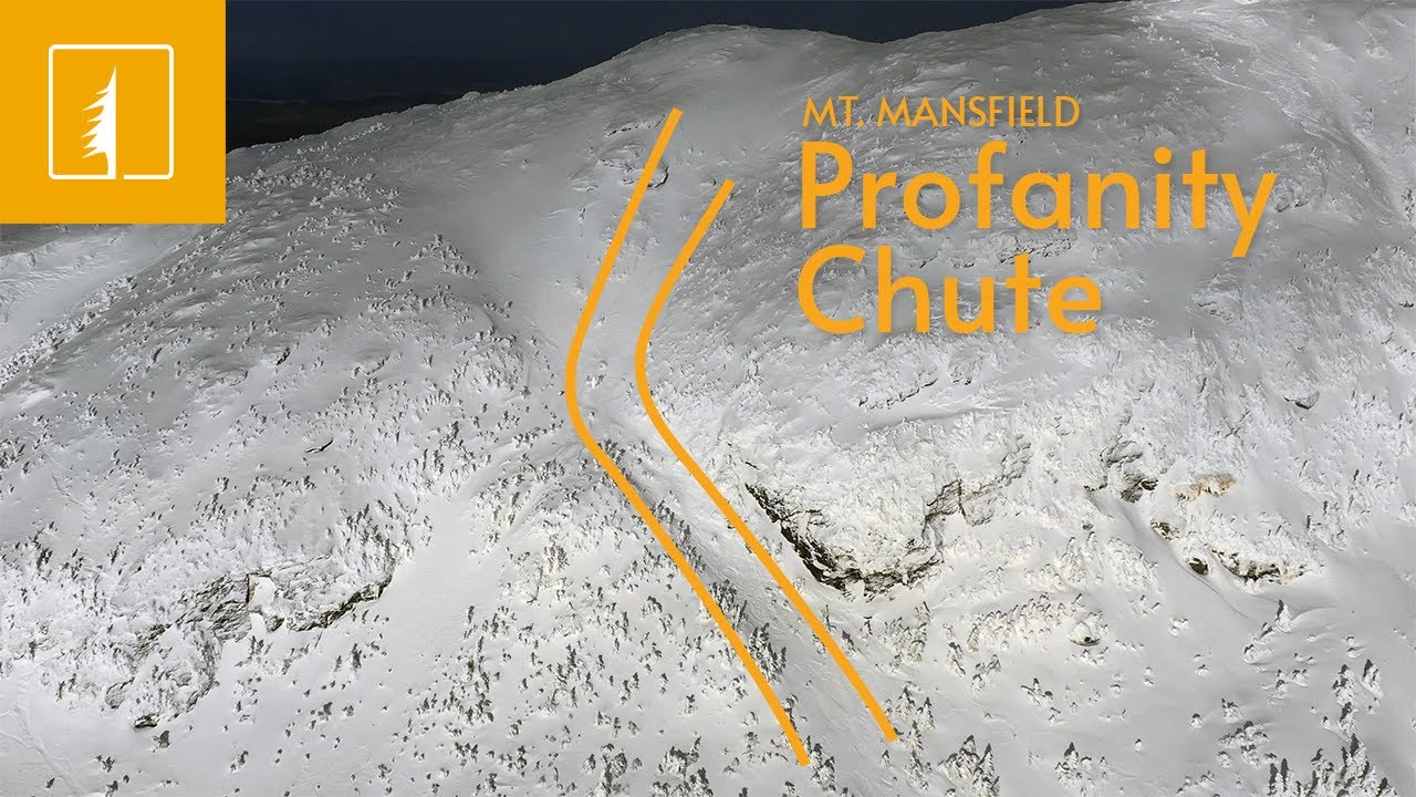 Profanity Chute, Mt. Mansfield - Above Treeline Vermont Skiing at Stowe