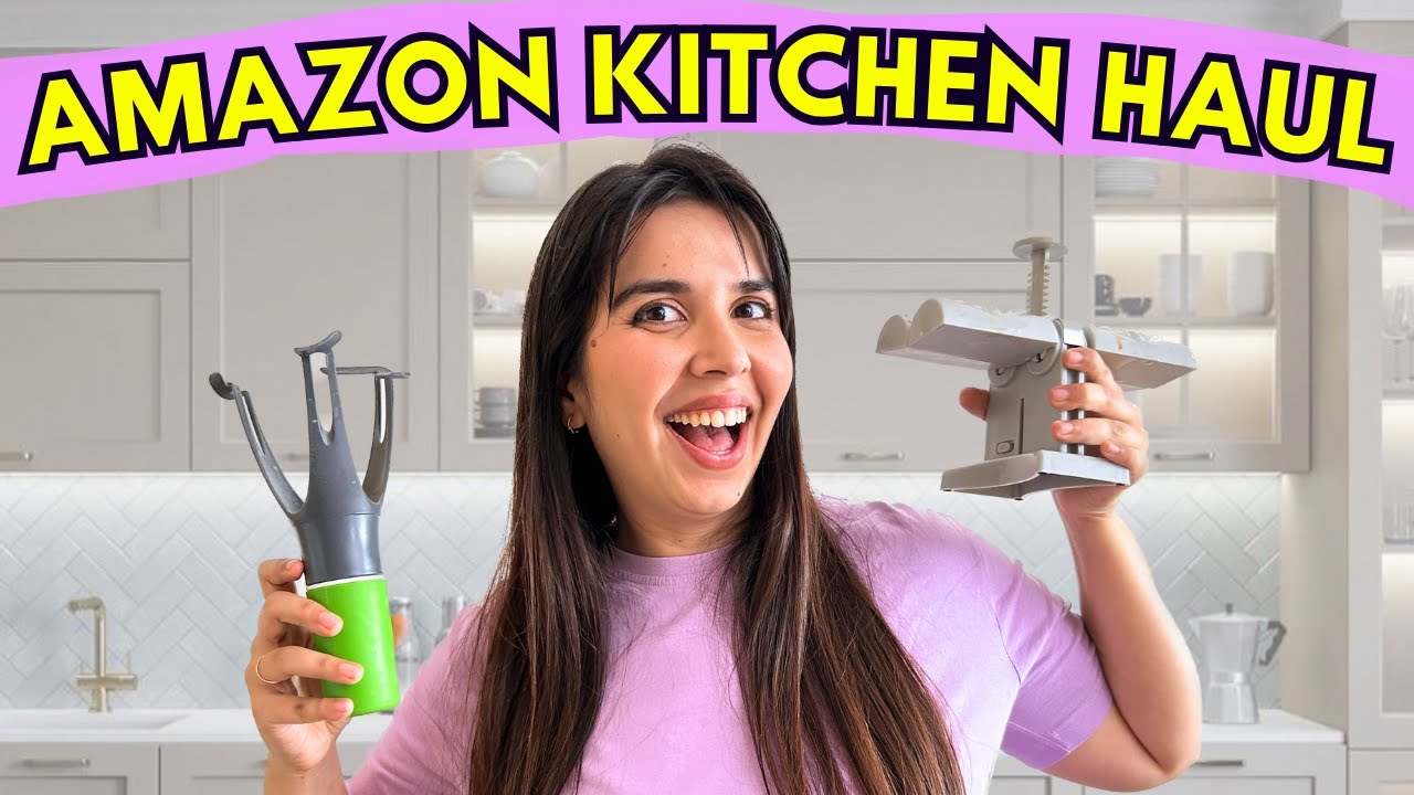 Testing *WEIRD* Kitchen Items from Amazon! Momo Maker, Noodle Cutter & more Gadget Reviews| Heli Ved