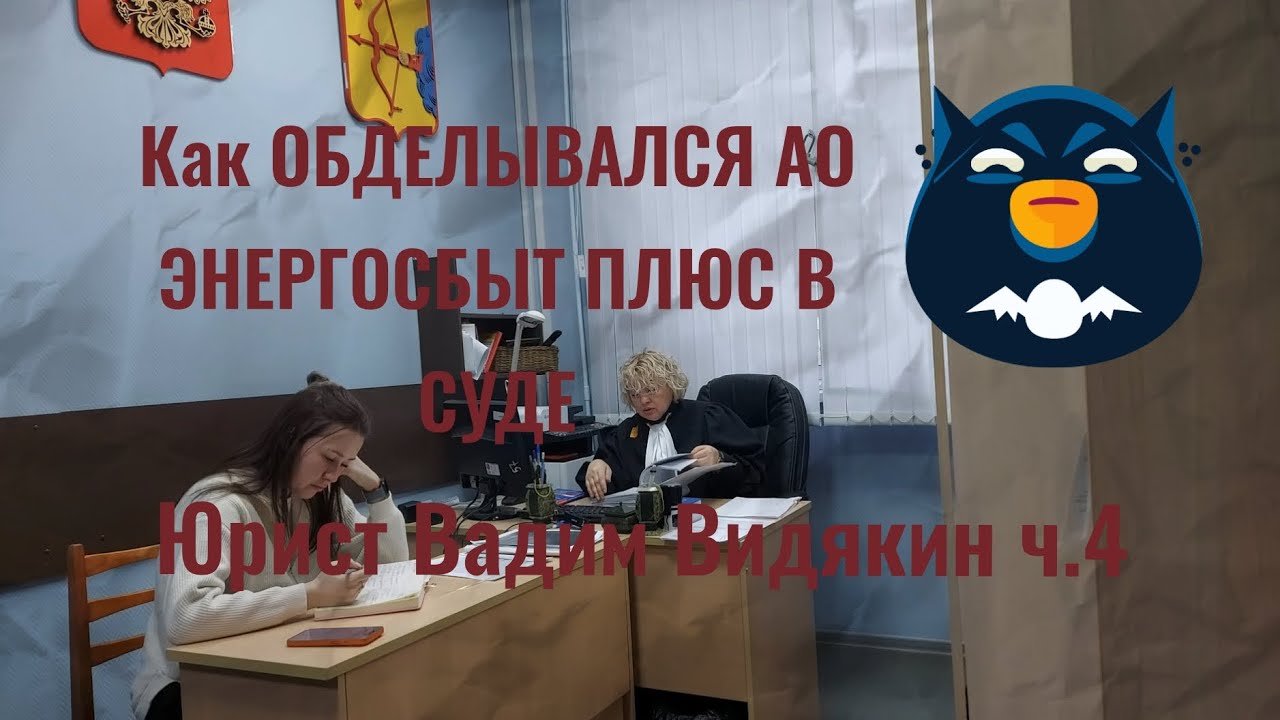 Как ОБДЕЛЫВАЛСЯ АО ЭНЕРГОСБЫТ ПЛЮС В СУДЕ Юрист Вадим Видякин ч.4 🔥🔥🔥