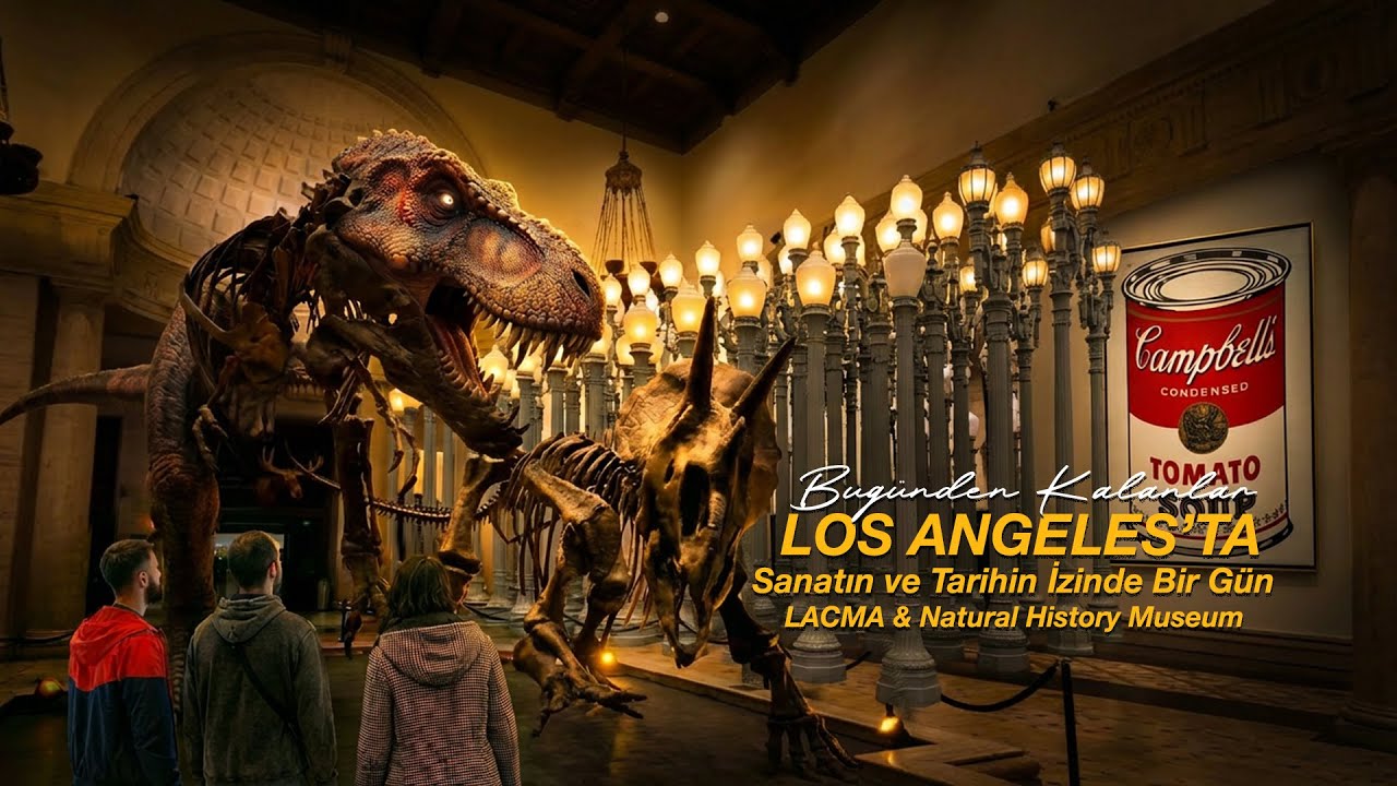 LOS ANGELES'TA SANATIN VE TARİHİN İZİNDE BİR G&Uuml;N I LACMA & Natural History Museum I VLOG