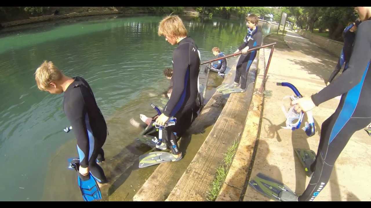 Camp Lost Pines Open Water Scuba - Wetsuit snorkel
