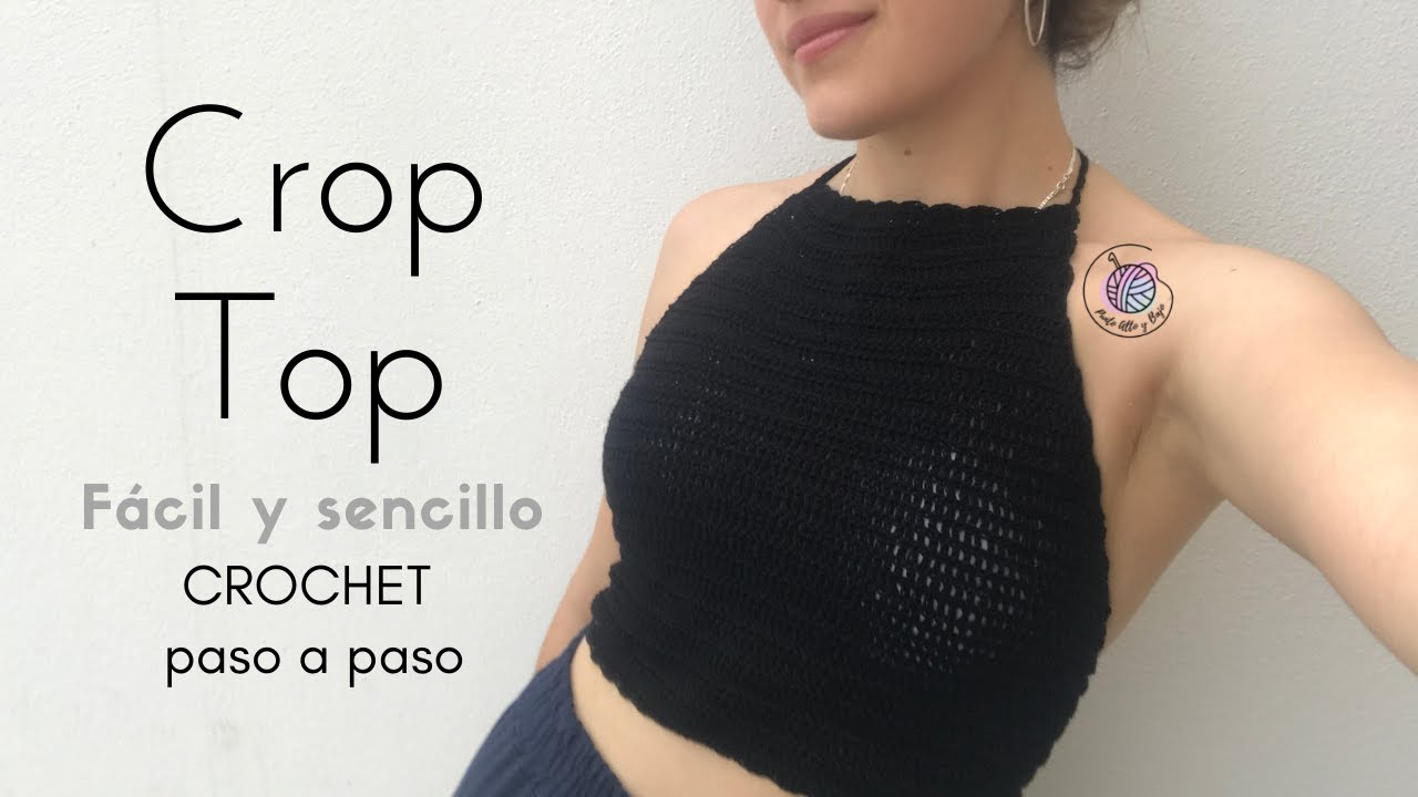 CROP TOP FACIL Y SENCILLO A CROCHET