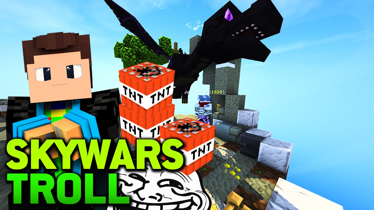 Minecraft SKYWARS: TROLLING in der NACHT!