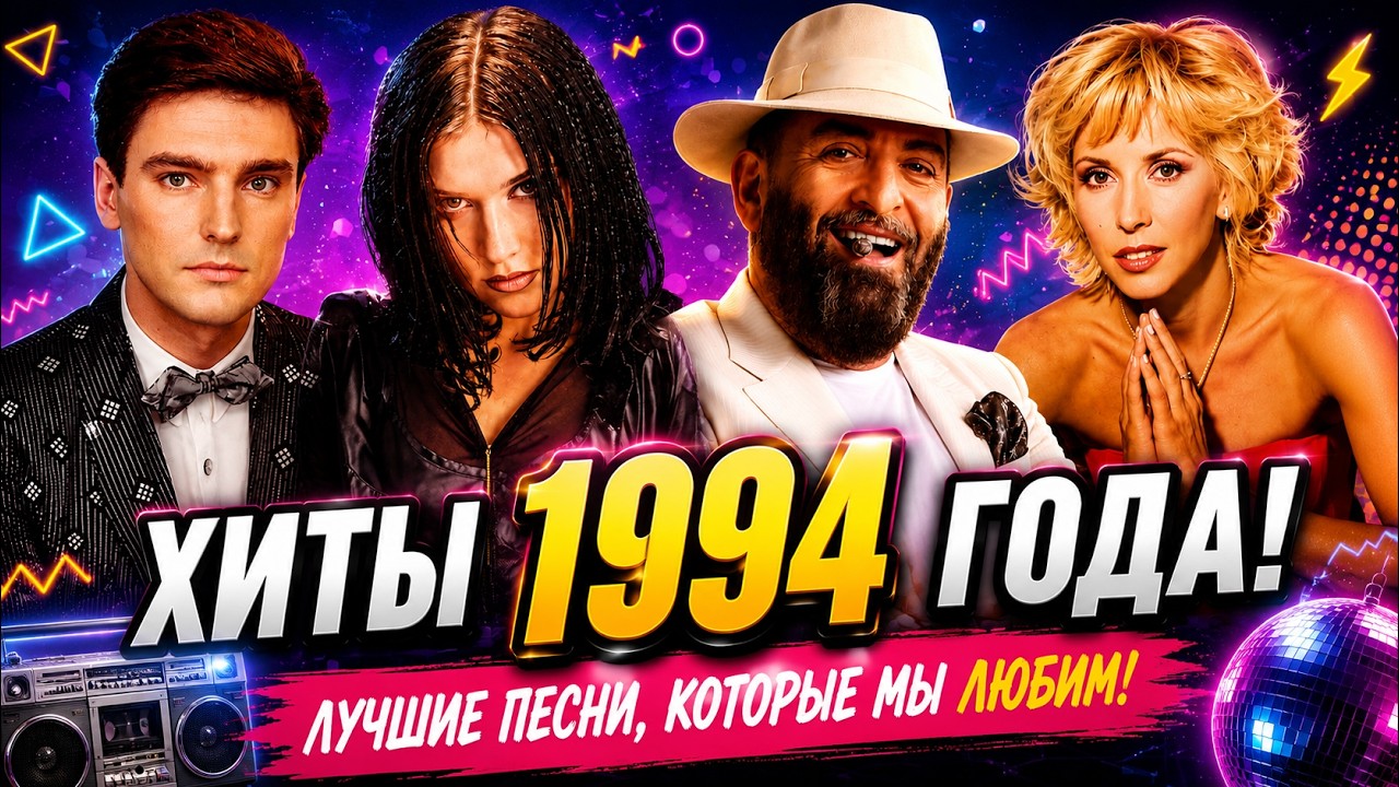 100 ЛУЧШИХ РУССКИХ ХИТОВ 1994 ГОДА // ЛУЧШИЕ ПЕСНИ 1994 ГОДА // НАЗАД В ПРОШЛОЕ