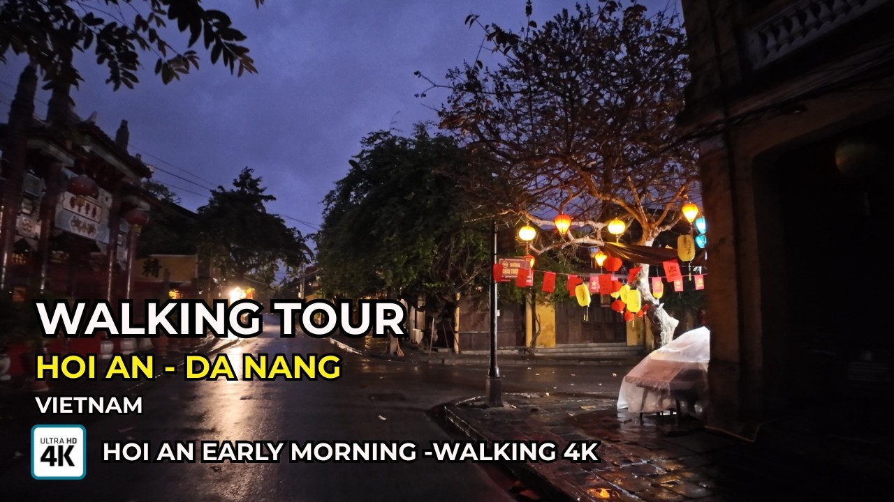 Curious About Vietnam's HOI AN Early Morning ? Walking 4K - Ambience Sound