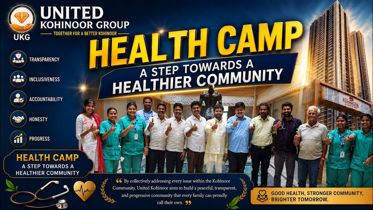 🏥 Mega Health Camp at United Kohinoor Group | Free Medical Checkup & Community Wellness Initiative