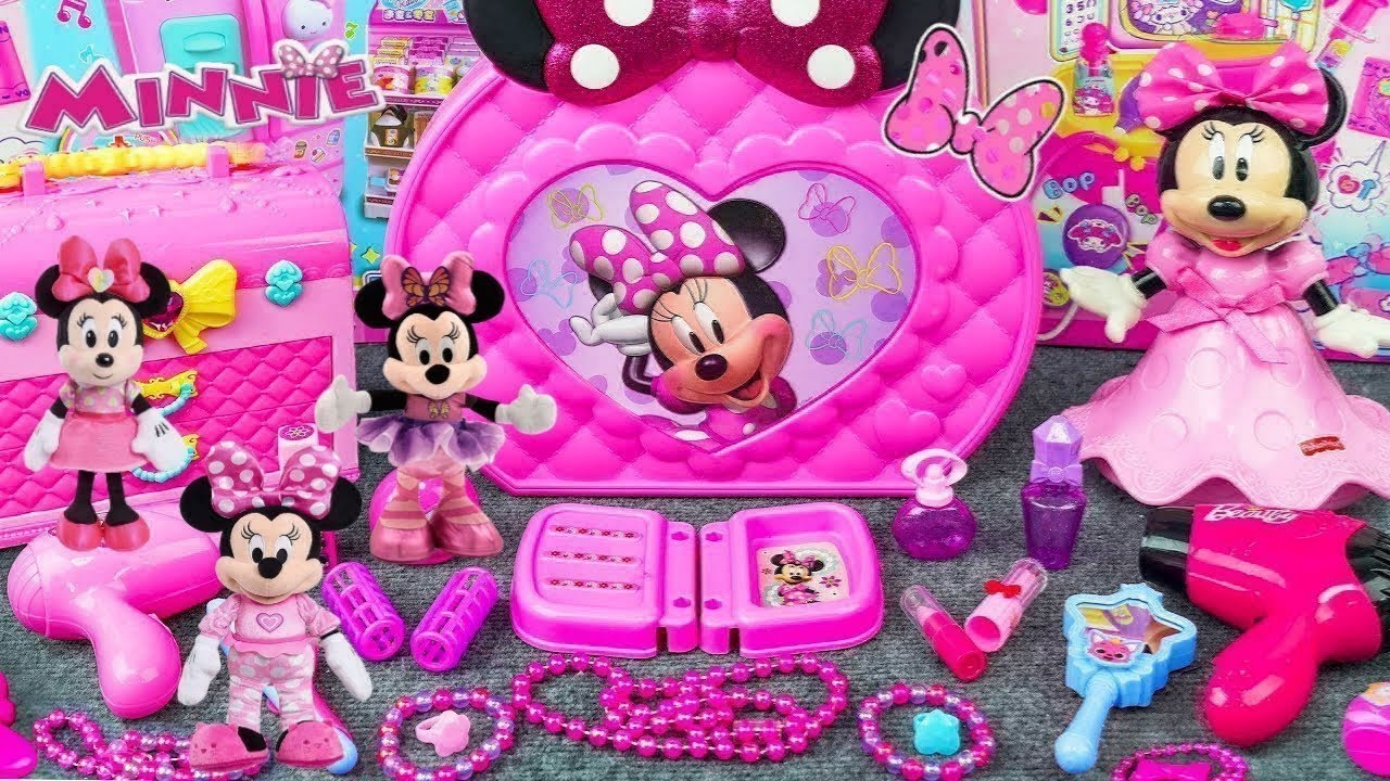 8:44 Minutes Satisfying | Cute Minnie Mouse Makeup Set Unboxing Review Toys ASMR