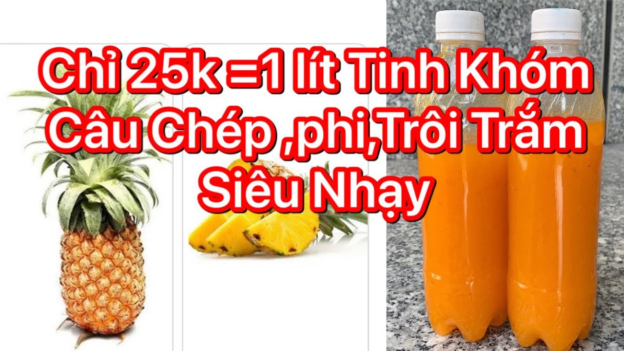 Cách Làm Tinh Mùi Khóm Rẻ Tiền Câu Chép, Phi,Trôi,trắm Siêu Nhạy