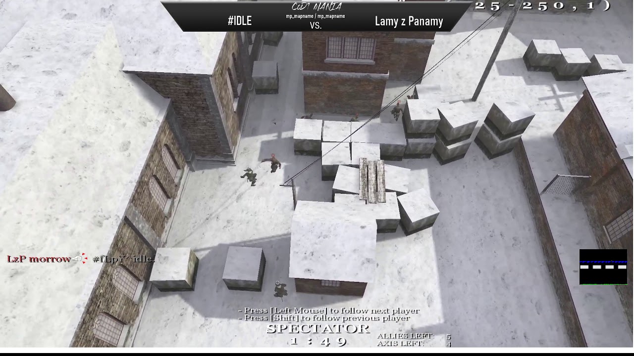 CoD1Mania Cup #3 LB Round 9 | #IDLE vs Lamy z Panamy mp_brecourt