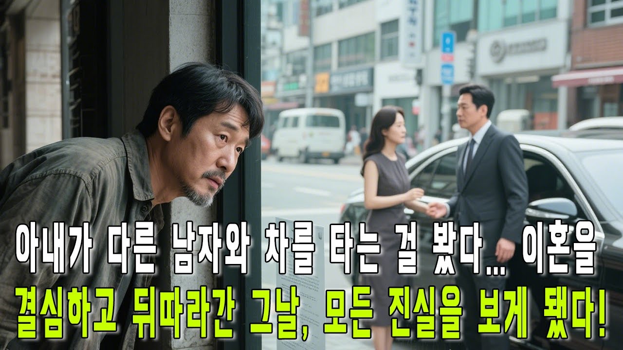 실화사연- 아내가 다른 남자와 차를 타는 걸 봤다… 이혼을 결심하고 뒤따라간 그날, 모든 진실을 보게 됐다!